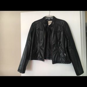 Maralyn & Me black leather jacket size XL